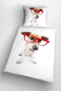 Luxusní povlečení Hipster Dog